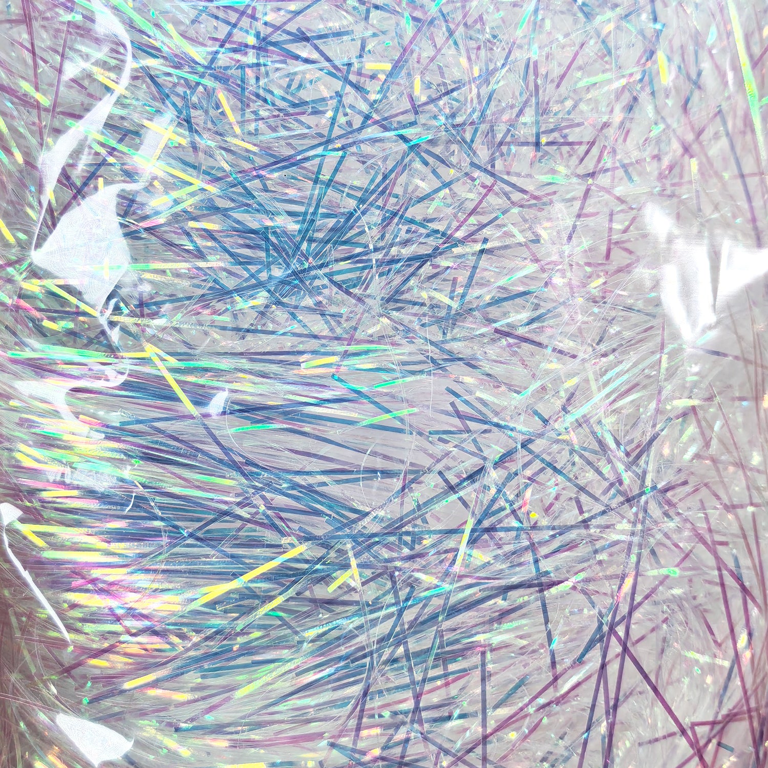 Strip Iridescent Crinkle Shred Filler Dream Blue Raffia Grass Glitter C004
