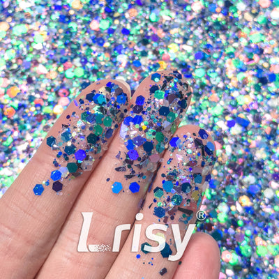 LDS Holographic Fine Glitter Nail Art - DB08 - Love language 0.5