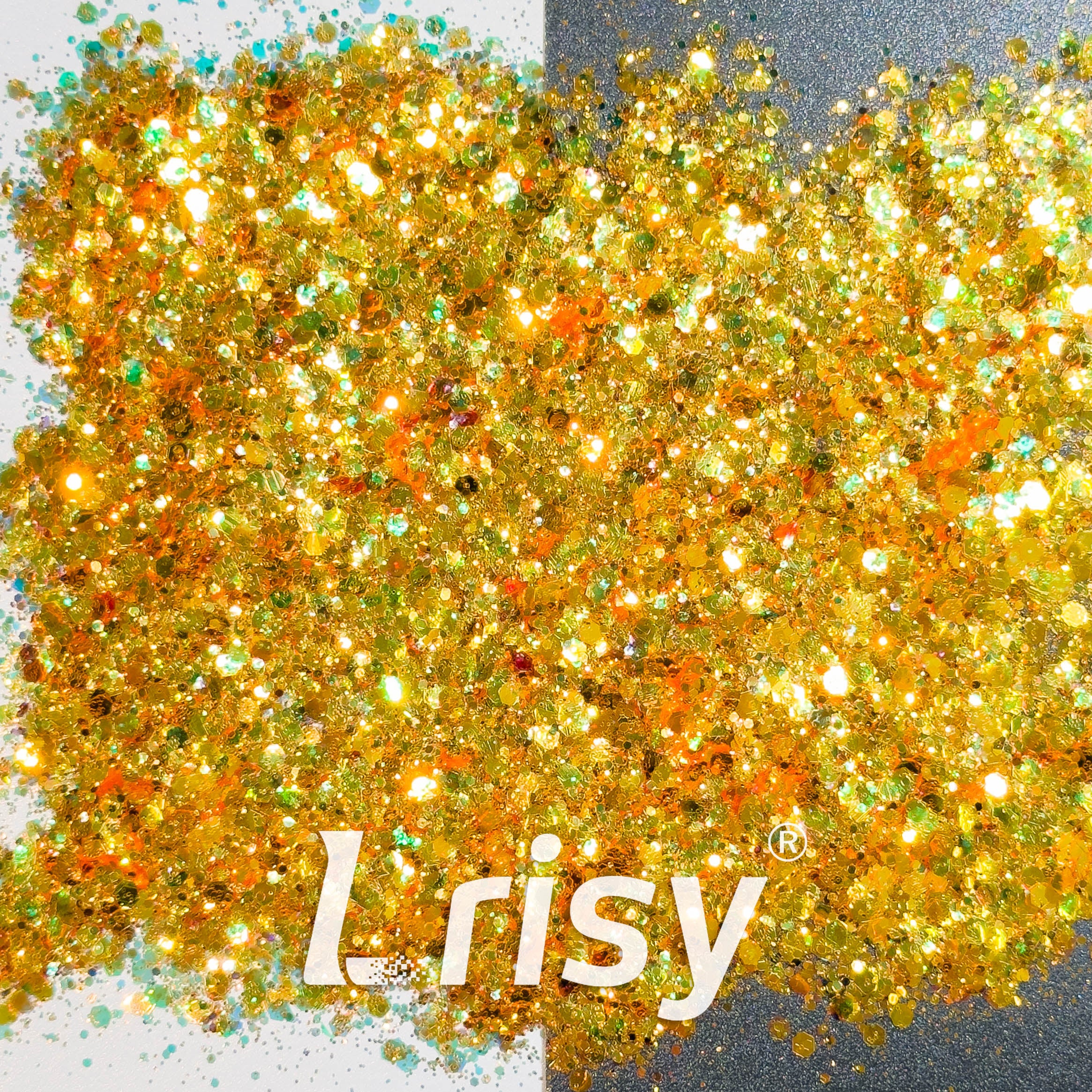 General Mixed Iridescent High Brightness Gold Glitter F332R