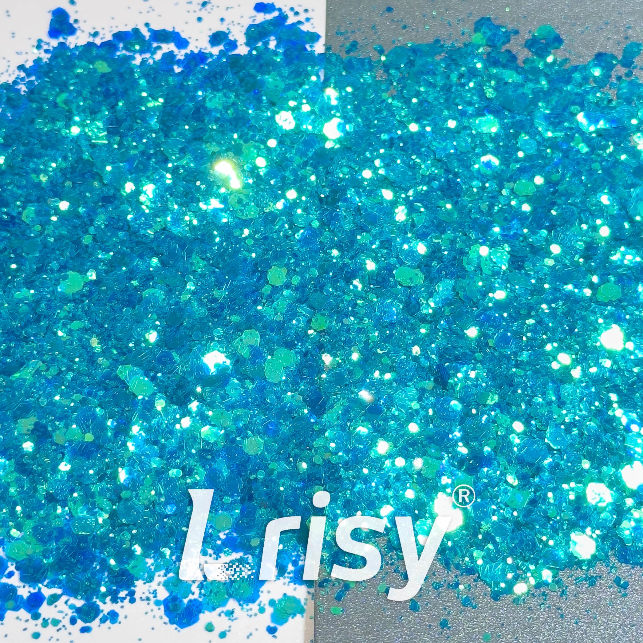 General Mixed Iridescent High Brightness Blue Glitter F336R