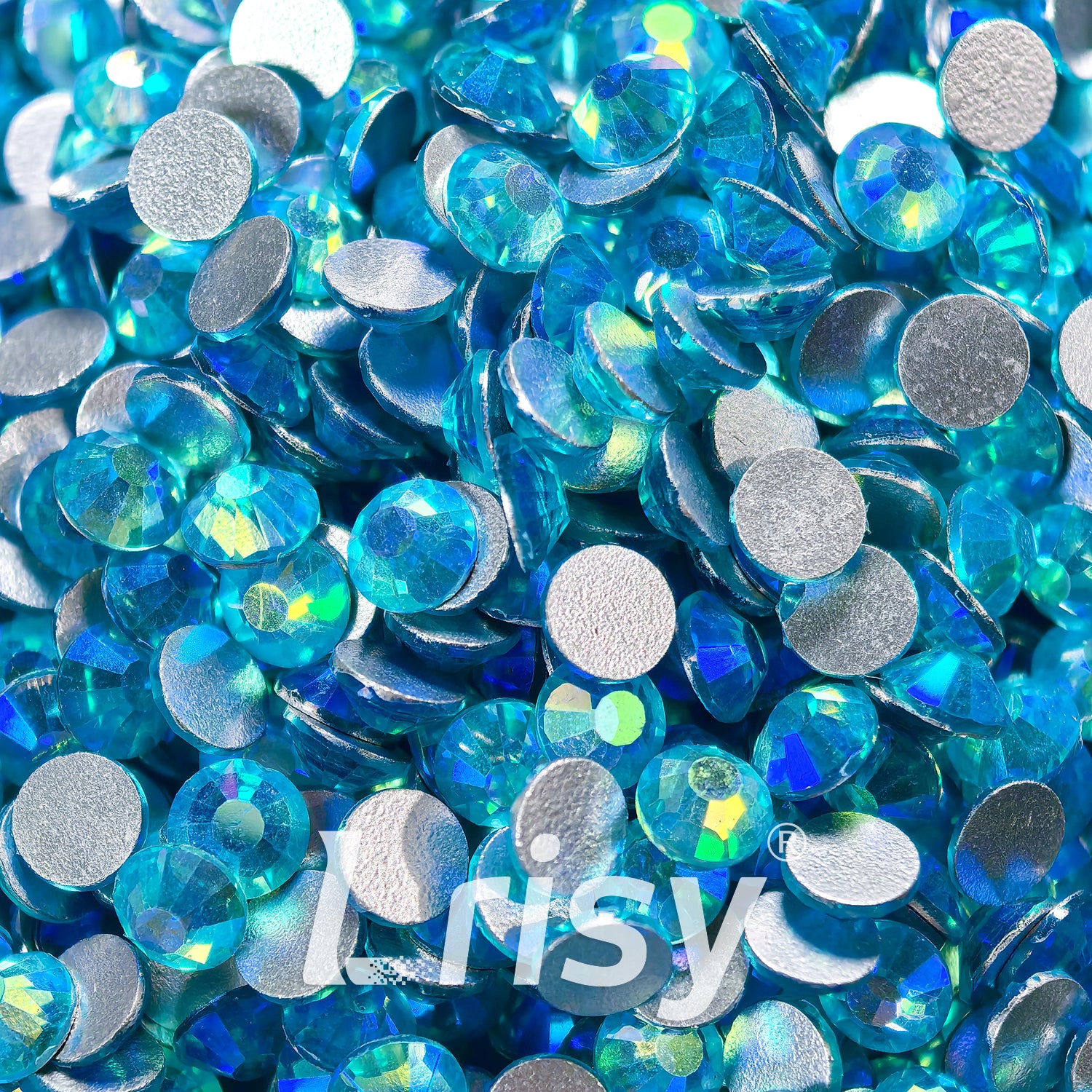 Aquamarine AB Flat Back Rhinestones FBRS108