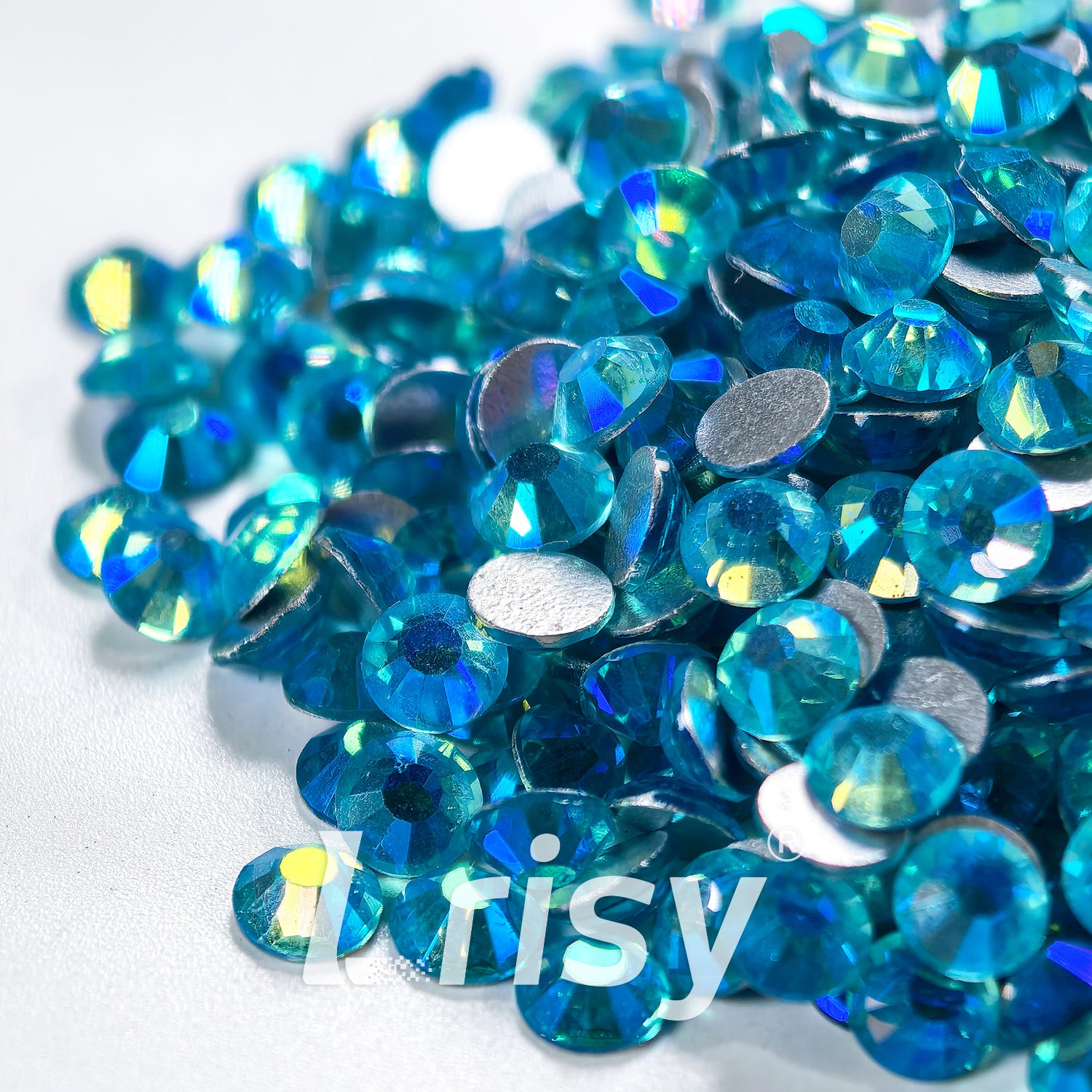 Aquamarine AB Flat Back Rhinestones FBRS108