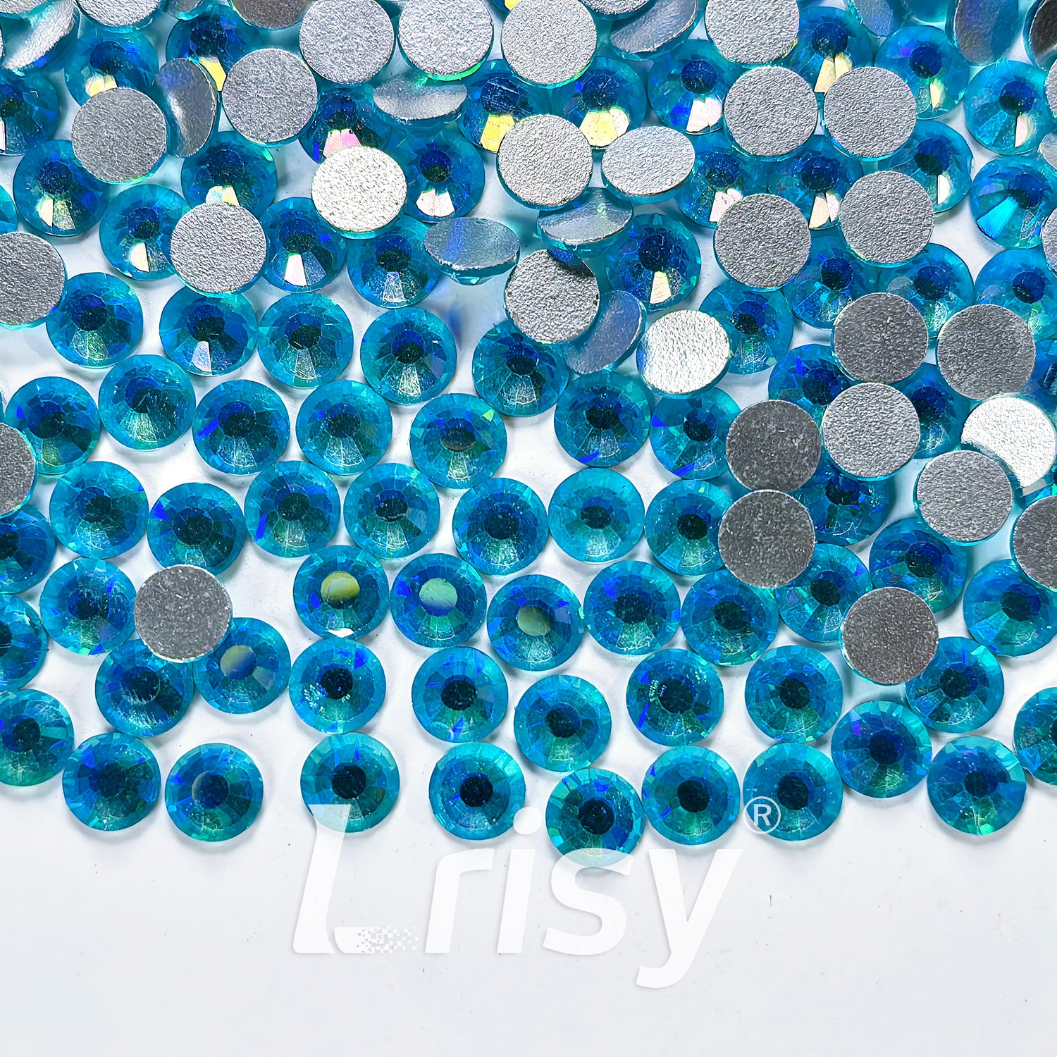 Aquamarine AB Flat Back Rhinestones FBRS108