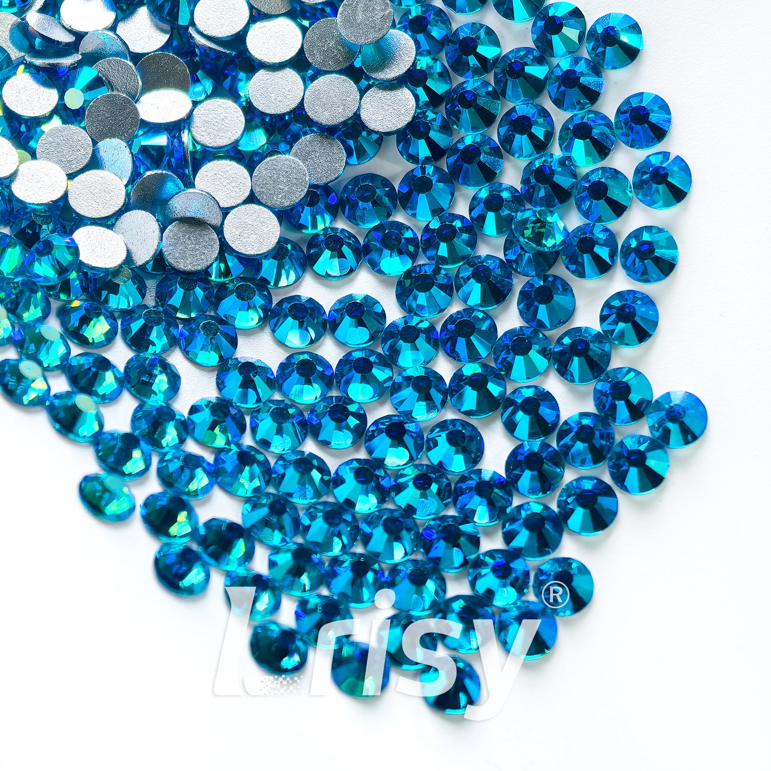Capri Blue AB Flat Back Rhinestones FBRS111