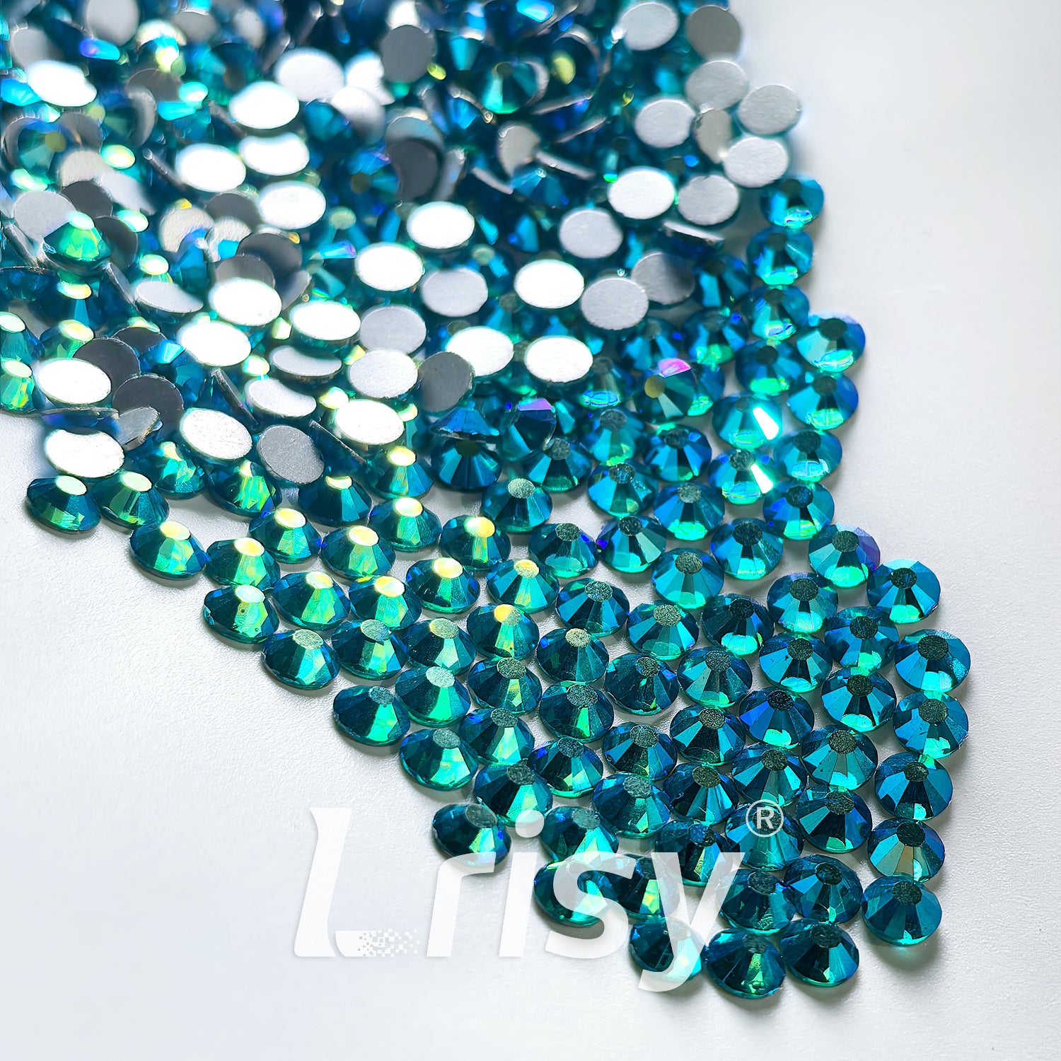 Blue Zircon AB Flat Back Rhinestones FBRS112