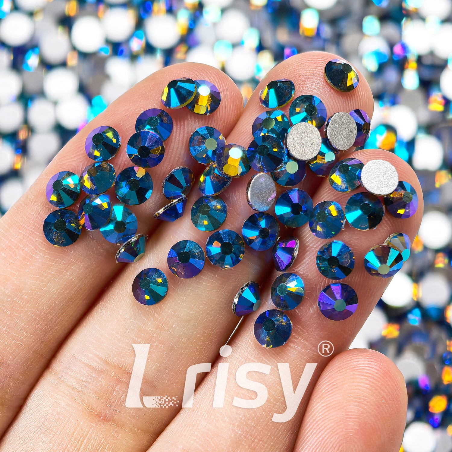 Olivine AB Flat Back Rhinestones FBRS115