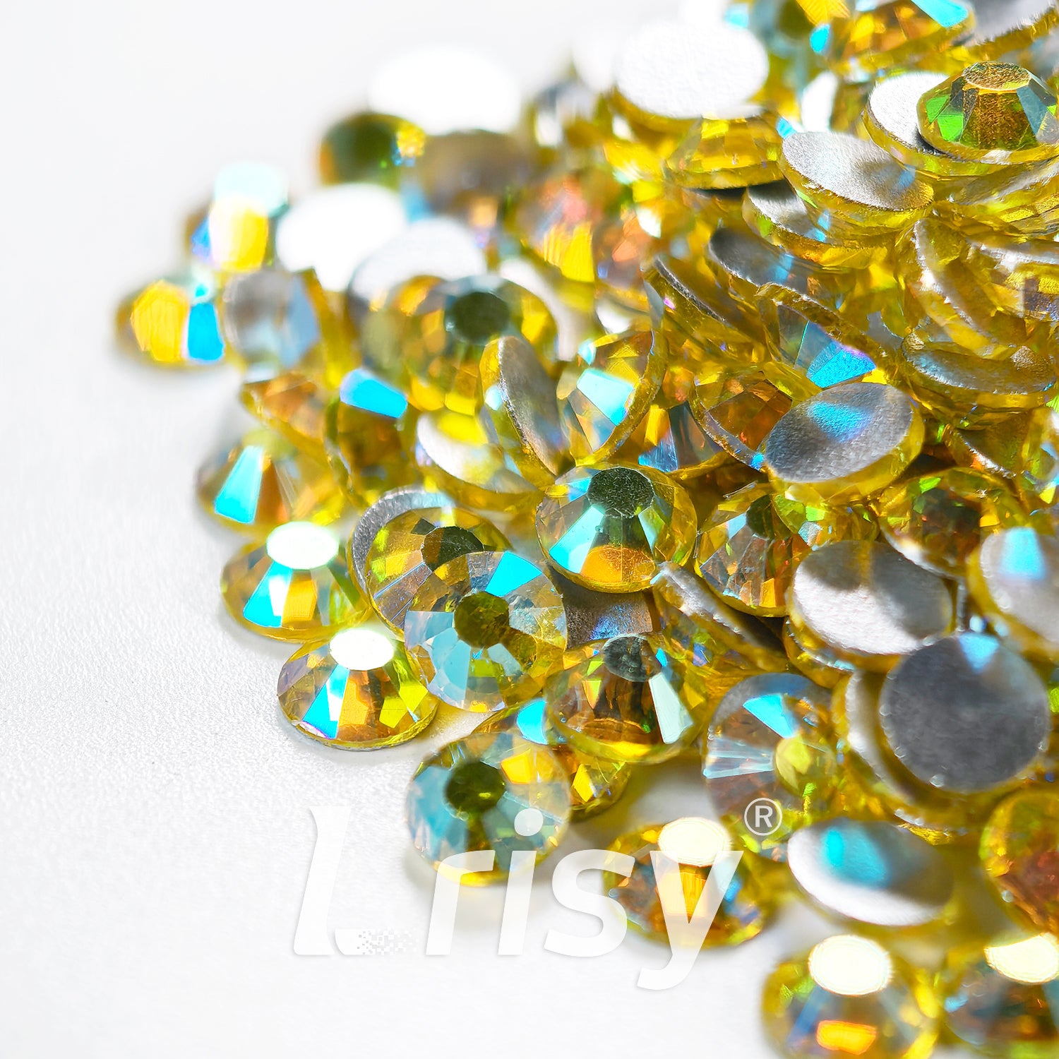 Citrine AB Flat Back Rhinestones FBRS125
