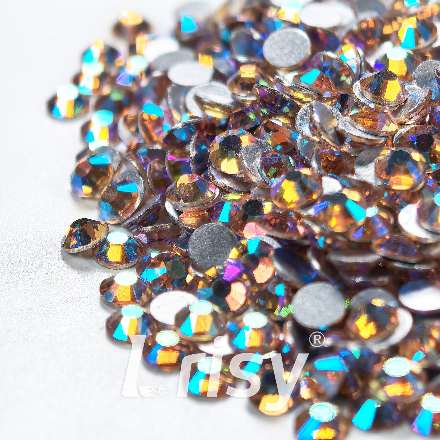 Lt.Peach AB Flat Back Rhinestones FBRS131