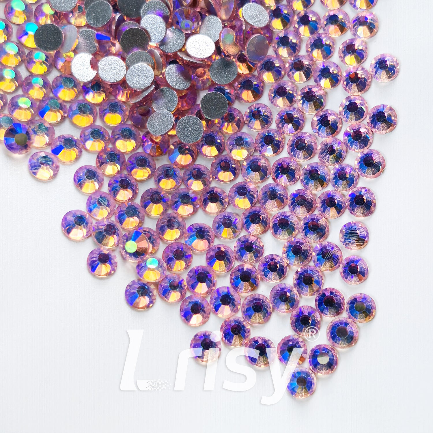 Lt.Rose AB Flat Back Rhinestones FBRS132