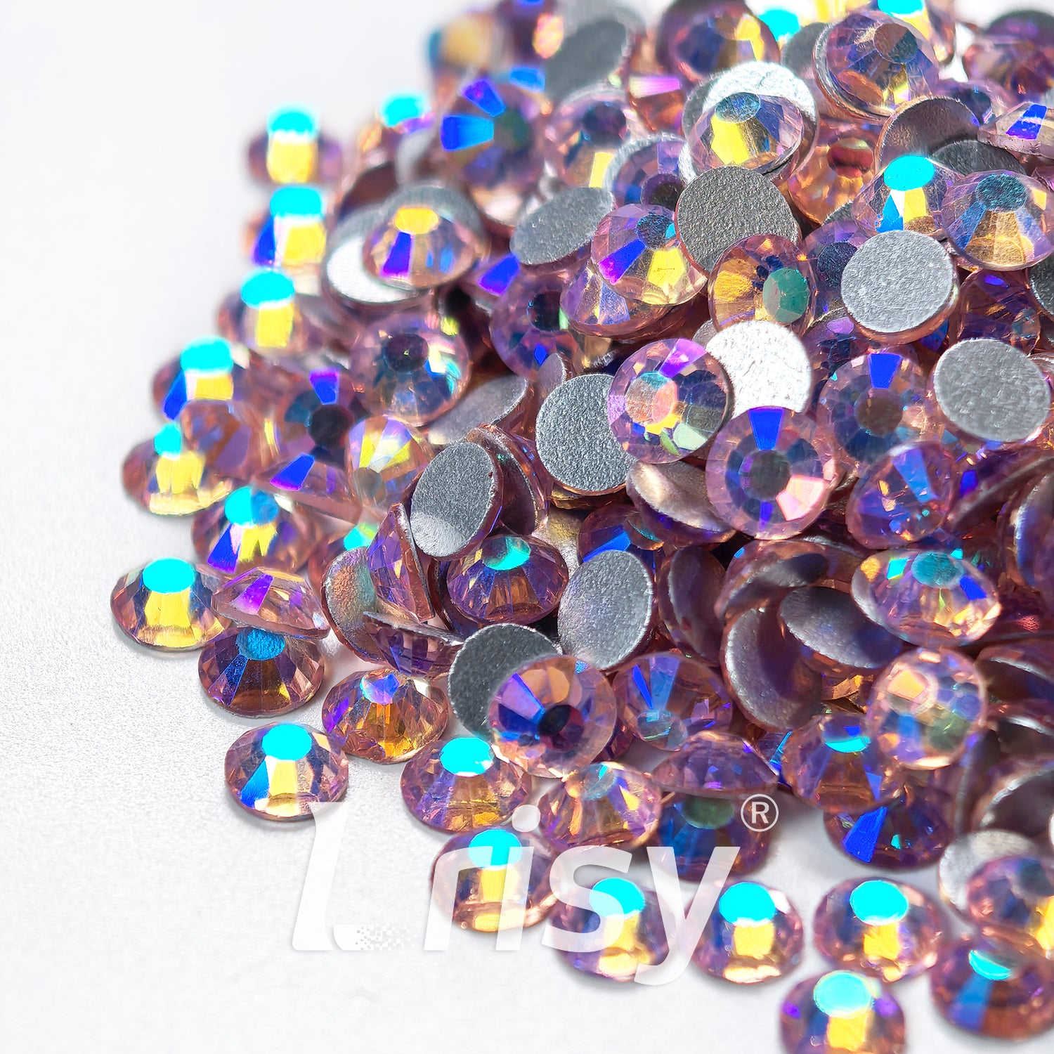 Lt.Rose AB Flat Back Rhinestones FBRS132