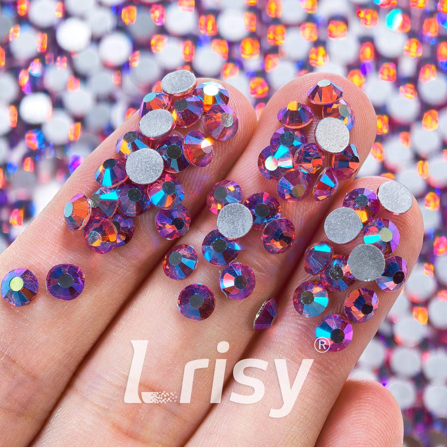 Rose AB Flat Back Rhinestones FBRS133