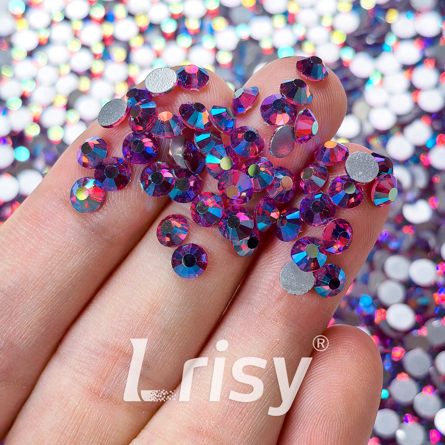Fuchsia AB Flat Back Rhinestones FBRS134