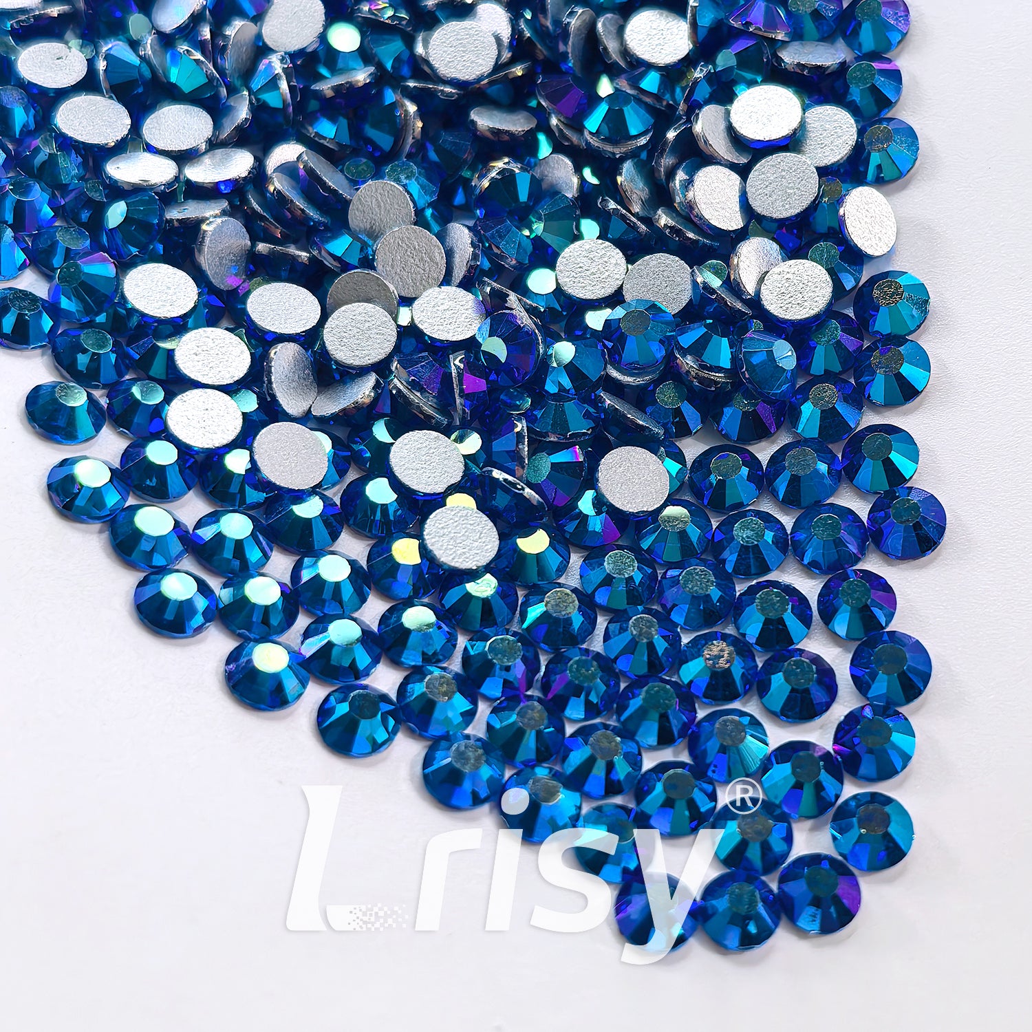 Sapphire AB Flat Back Rhinestones FBRS142