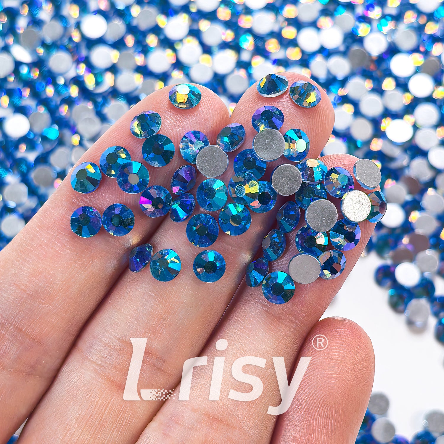 Lt.Sapphire AB Flat Back Rhinestones FBRS143