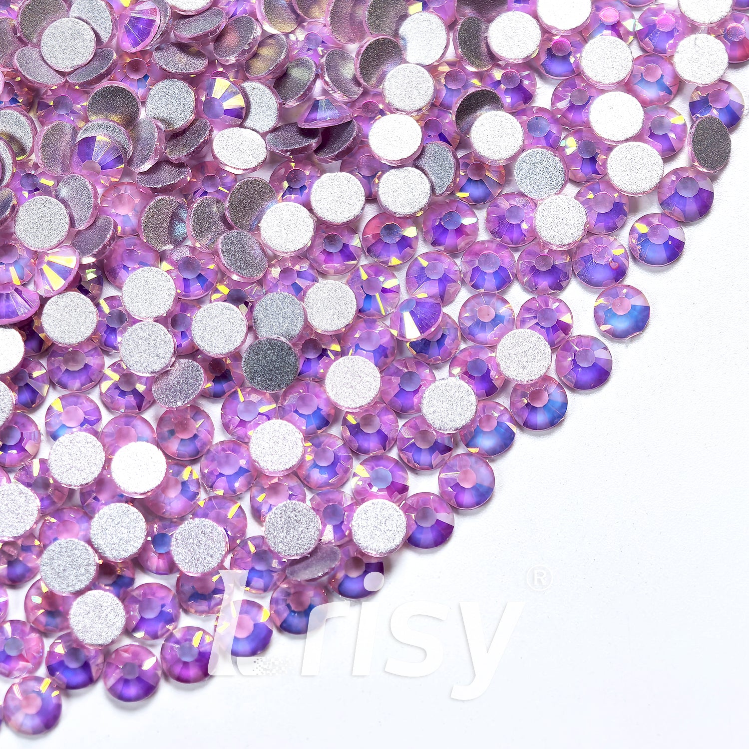 Gold Pink Flat Back Rhinestones FBRS256