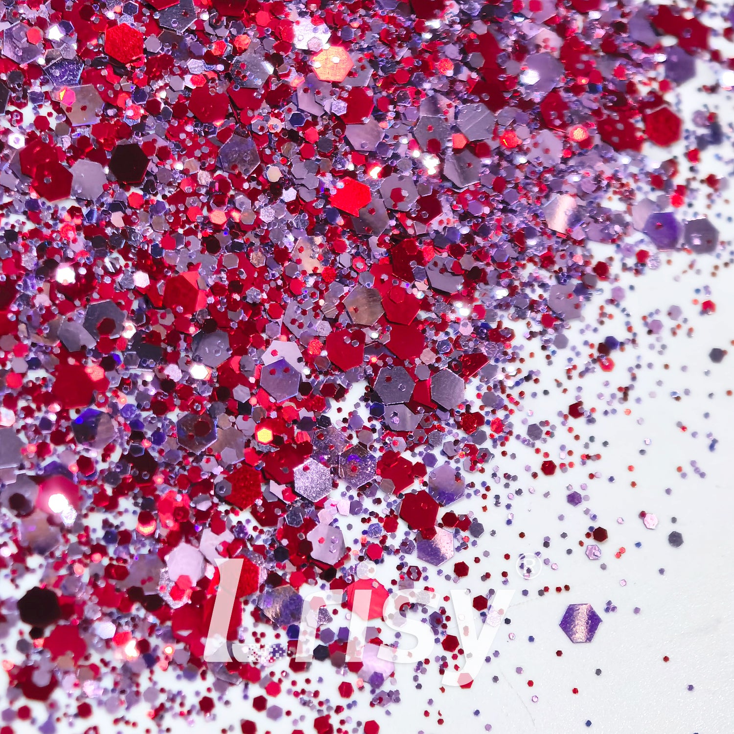 Sweet Berries Metallic Hexagon Custom Mixed Glitter FF06