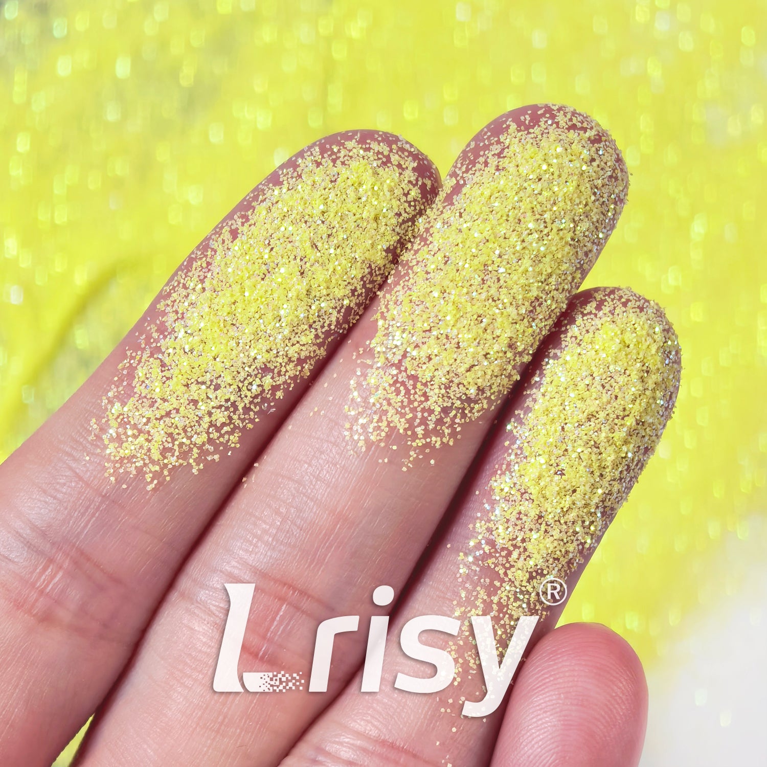 0.2mm Solvent Resistance Iridescent Yellow Glitter GH8212AG