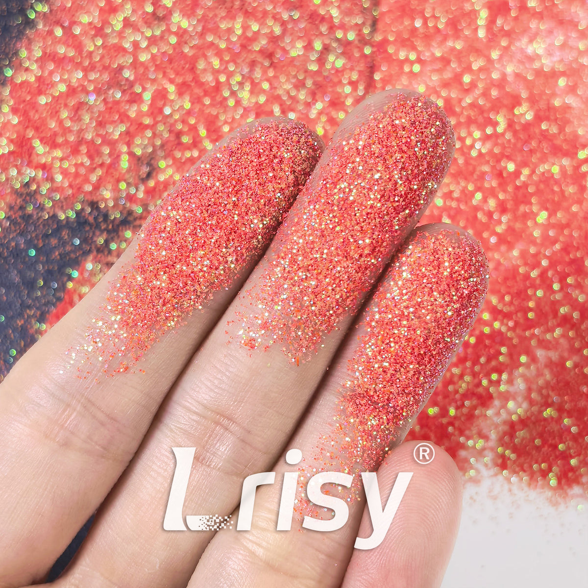 0.2mm Solvent Resistance Iridescent Rose Red Glitter GH8227AG