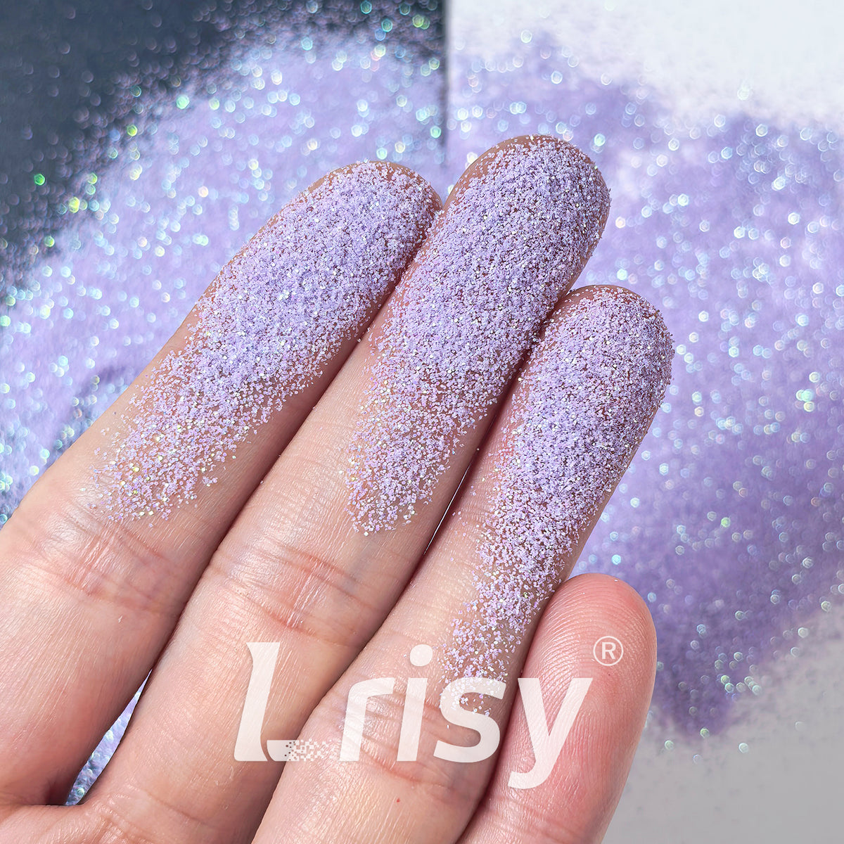 0.2mm Solvent Resistance Iridescent Light Purple Glitter GH8253AG