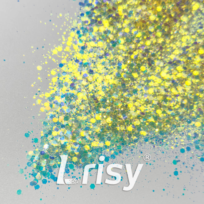 General Mixed High Brightness Iridescent Yellow Glitter HX1801