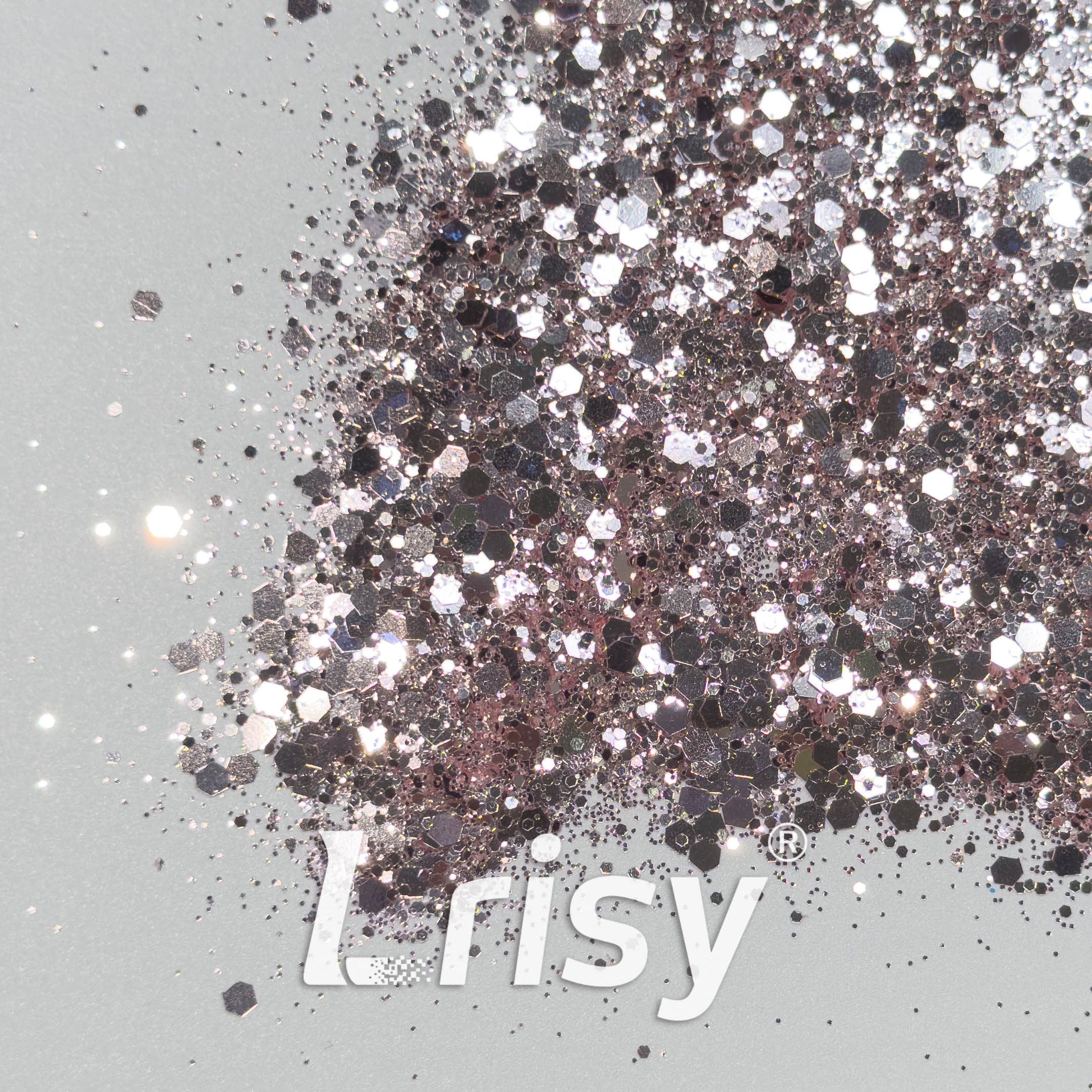 General Mixed High Brightness Pink and Silver Glitter HX5302