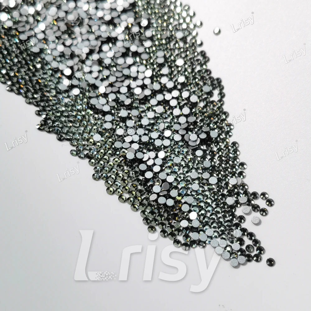 1.9-2.1mm Grey Flat back Rhinestones FBRS021