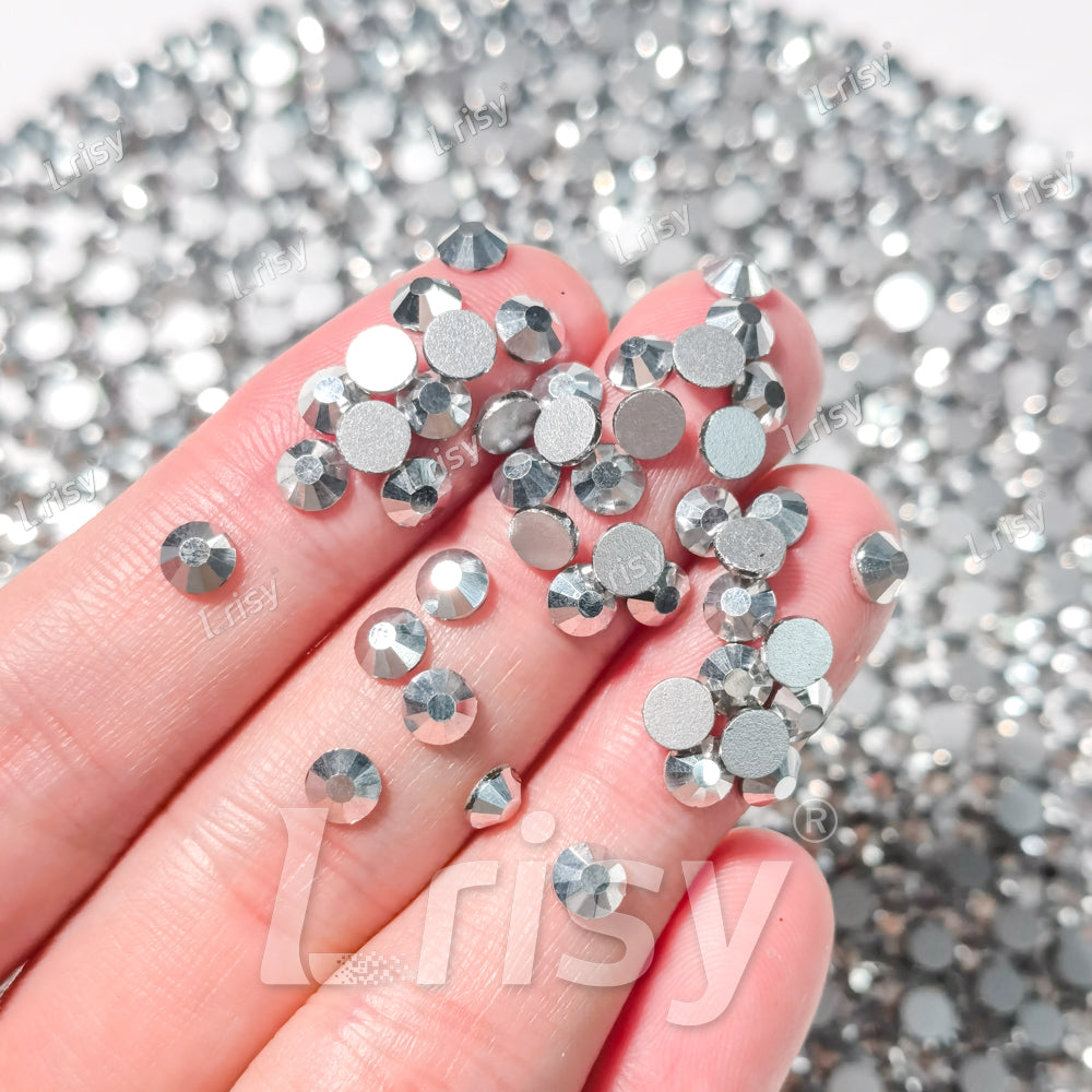 4.6-4.8mm Silver Ore Flat back Rhinestones FBRS035