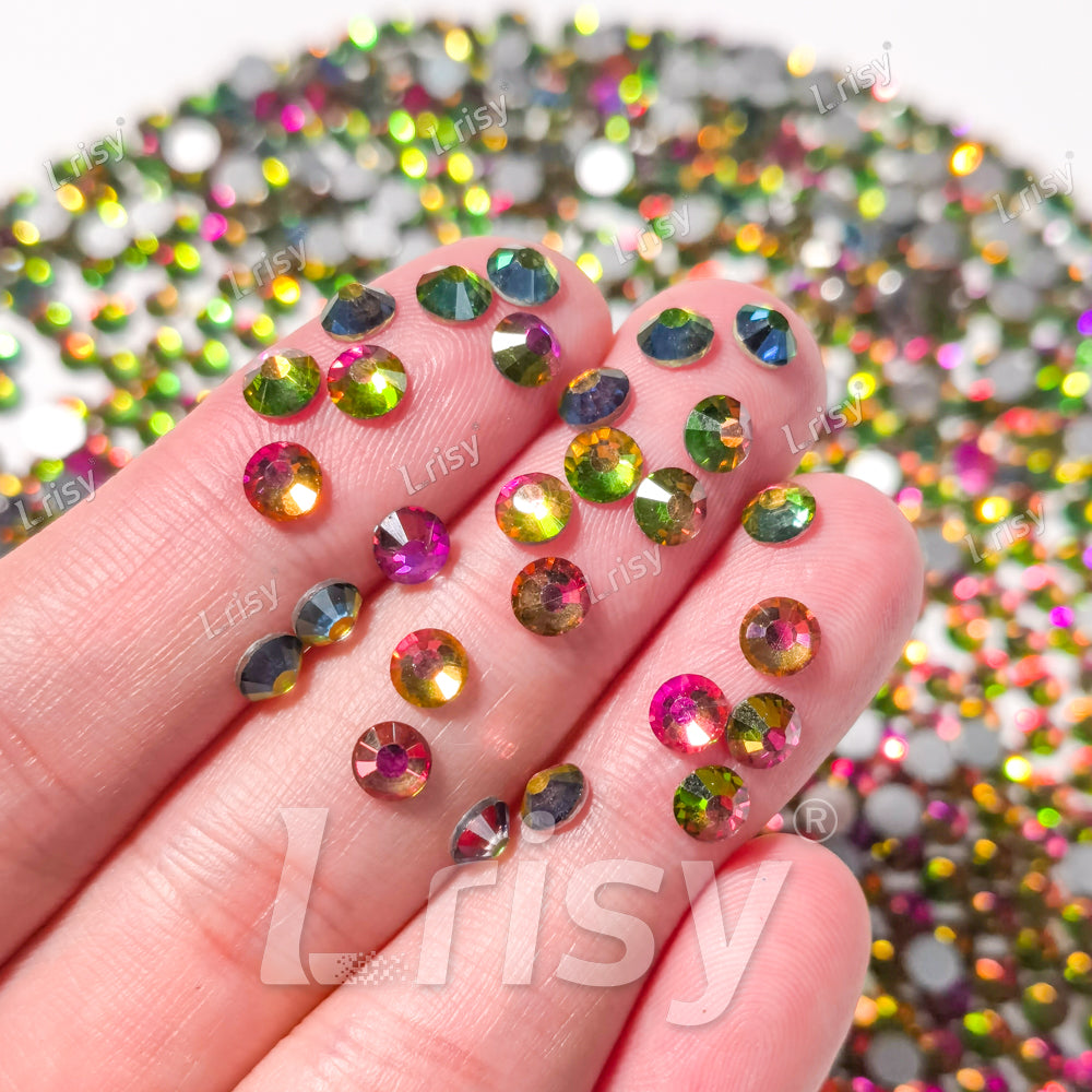 4.6-4.8mm Changing Flame Flat back Rhinestones FBRS032
