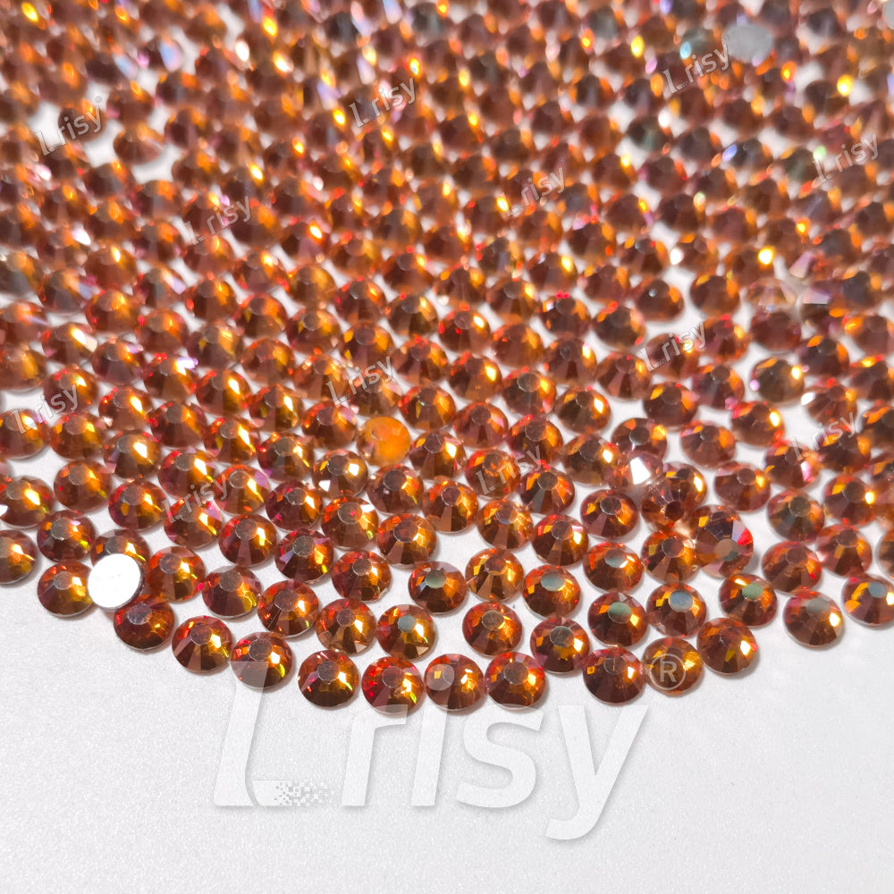 4.6-4.8mm Amber Flat back Rhinestones FBRS052