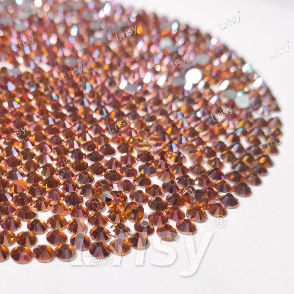 4.6-4.8mm Amber Flat back Rhinestones FBRS052