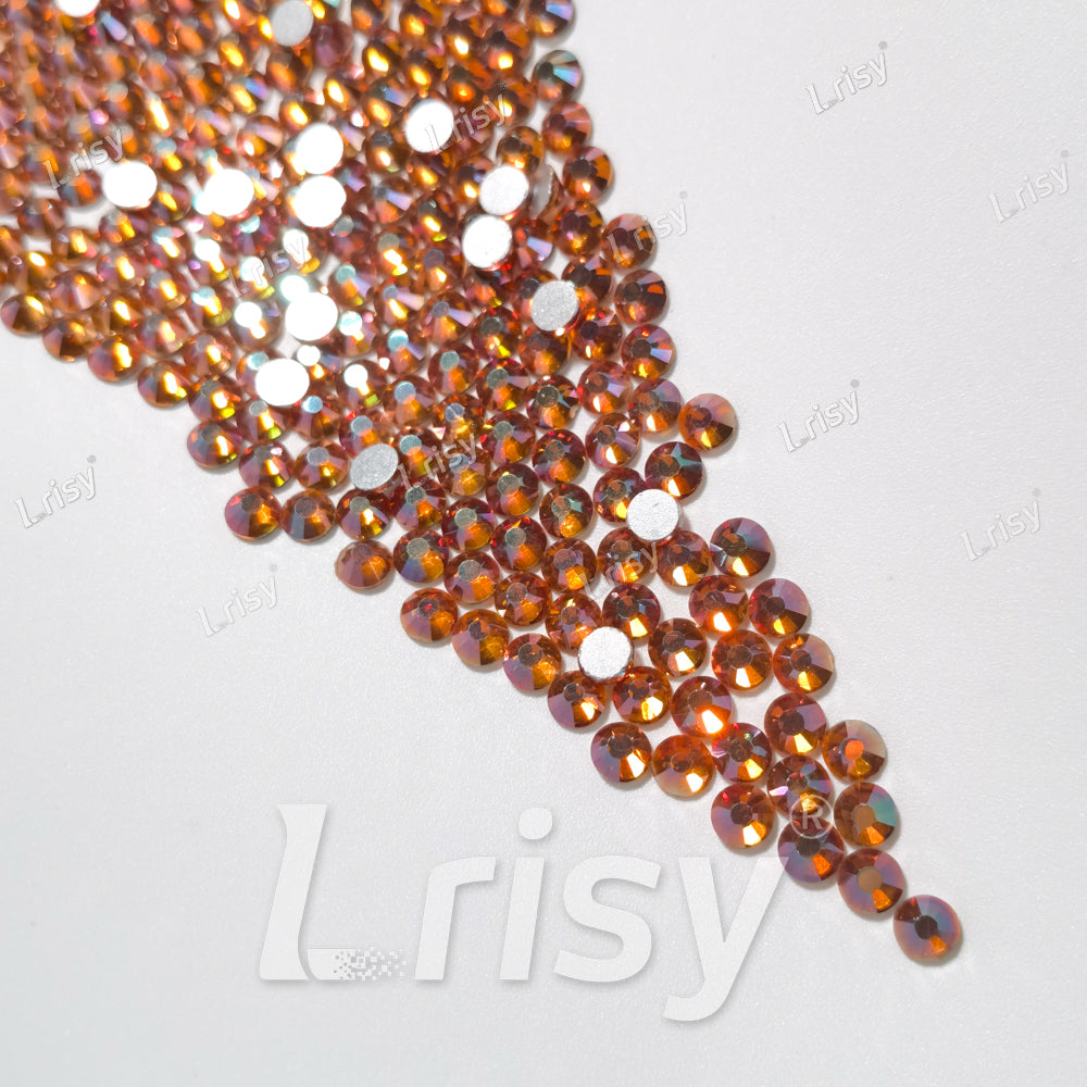 4.6-4.8mm Amber Flat back Rhinestones FBRS052