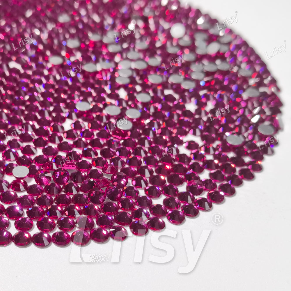 4.6-4.8mm Fuchsia Flat back Rhinestones FBRS025