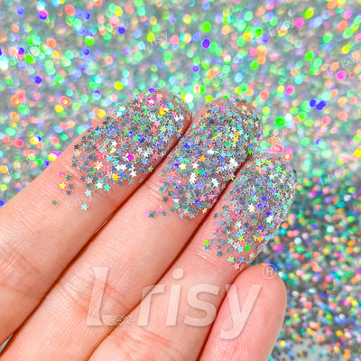 Shooting Star Star Shaped Glitter Iridescent Star Shaped Glitter