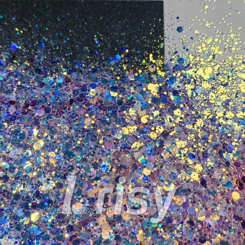 General Mixed Holographic and Iridescent Pink Glitter 7301