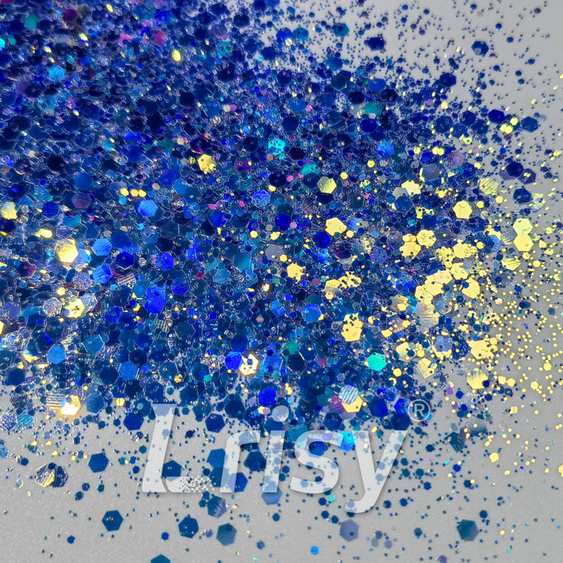 General Mixed Holographic and Iridescent Purple Glitter 7309