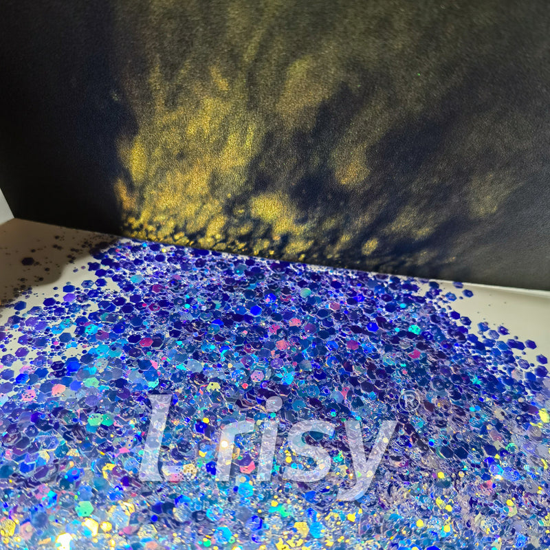 General Mixed Holographic and Iridescent Purple Glitter 7309