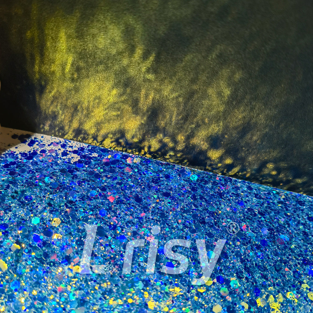 General Mixed Holographic and Iridescent Blue Glitter 7306