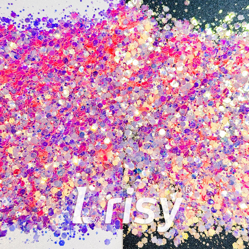 General Mixed High Brightness Iridescent Pink Glitter HB802
