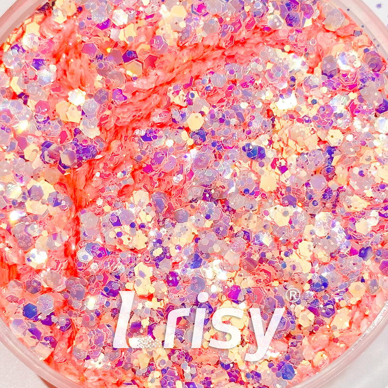 General Mixed High Brightness Iridescent Pink Glitter HB802