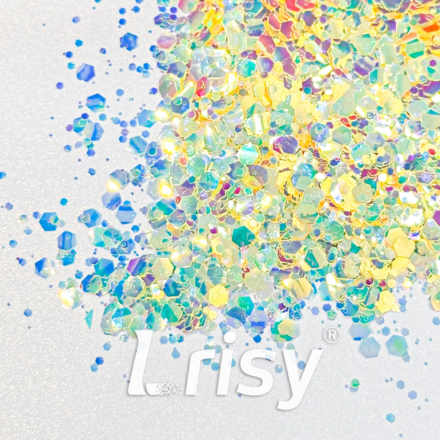 General Mixed High Brightness Iridescent Yellow Glitter HB805