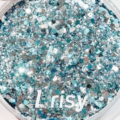 Aquamarine Green Holographic Chunky Mix Glitter Shaker