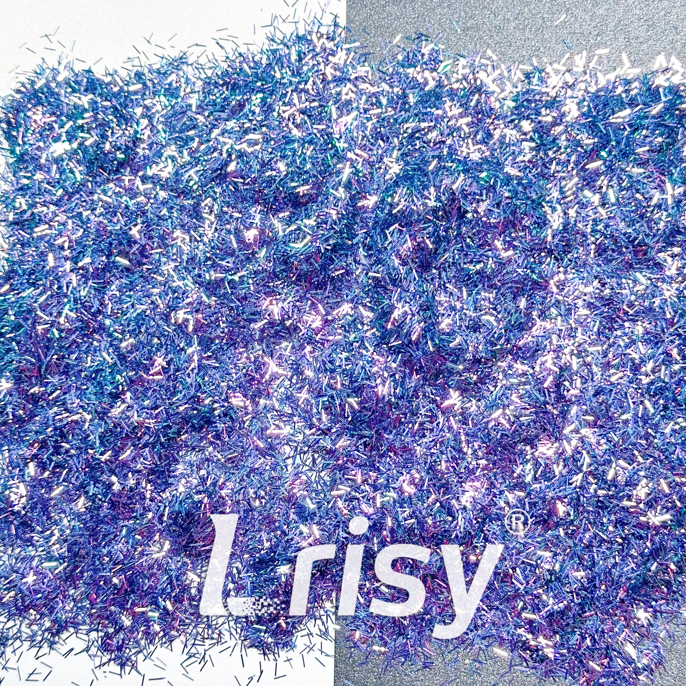 0.3x3.0mm Strip Shaped Phantom Blue Glitter C-BSL7140