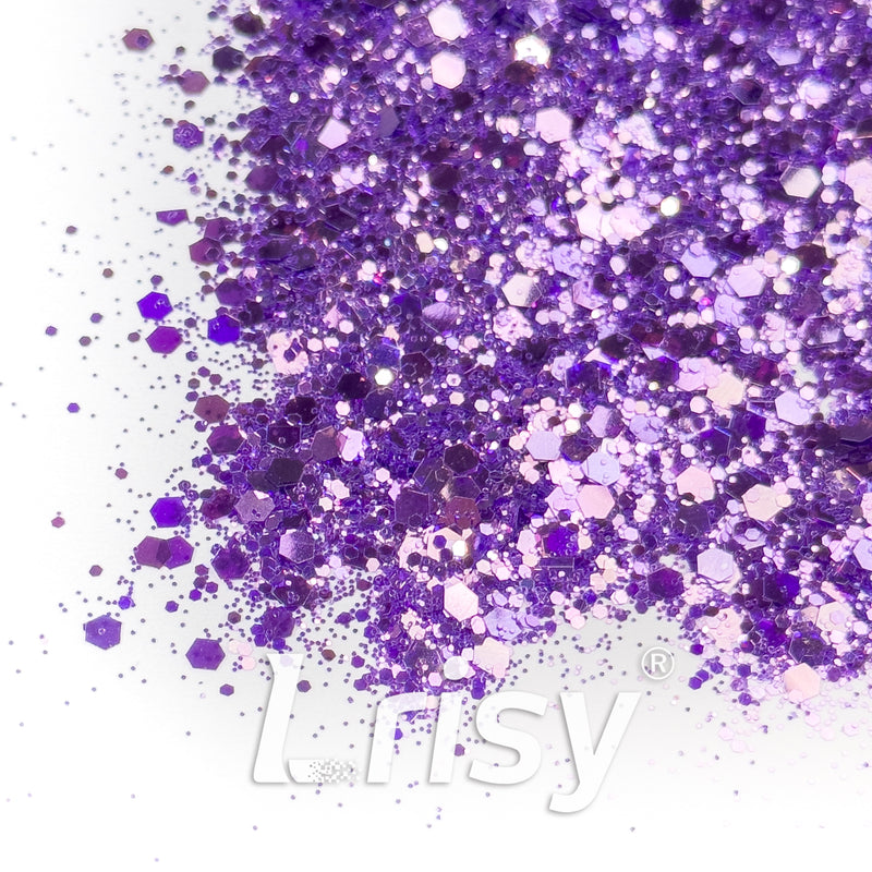 General Mixed High Brightness Purple Glitter HX5507