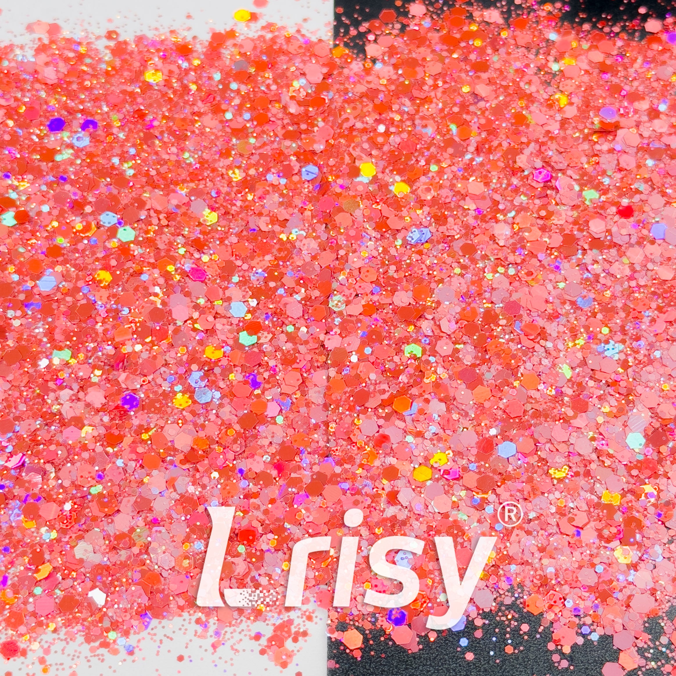 General Mixed Holographic Pink Glitter Hexagon Shaped 1625