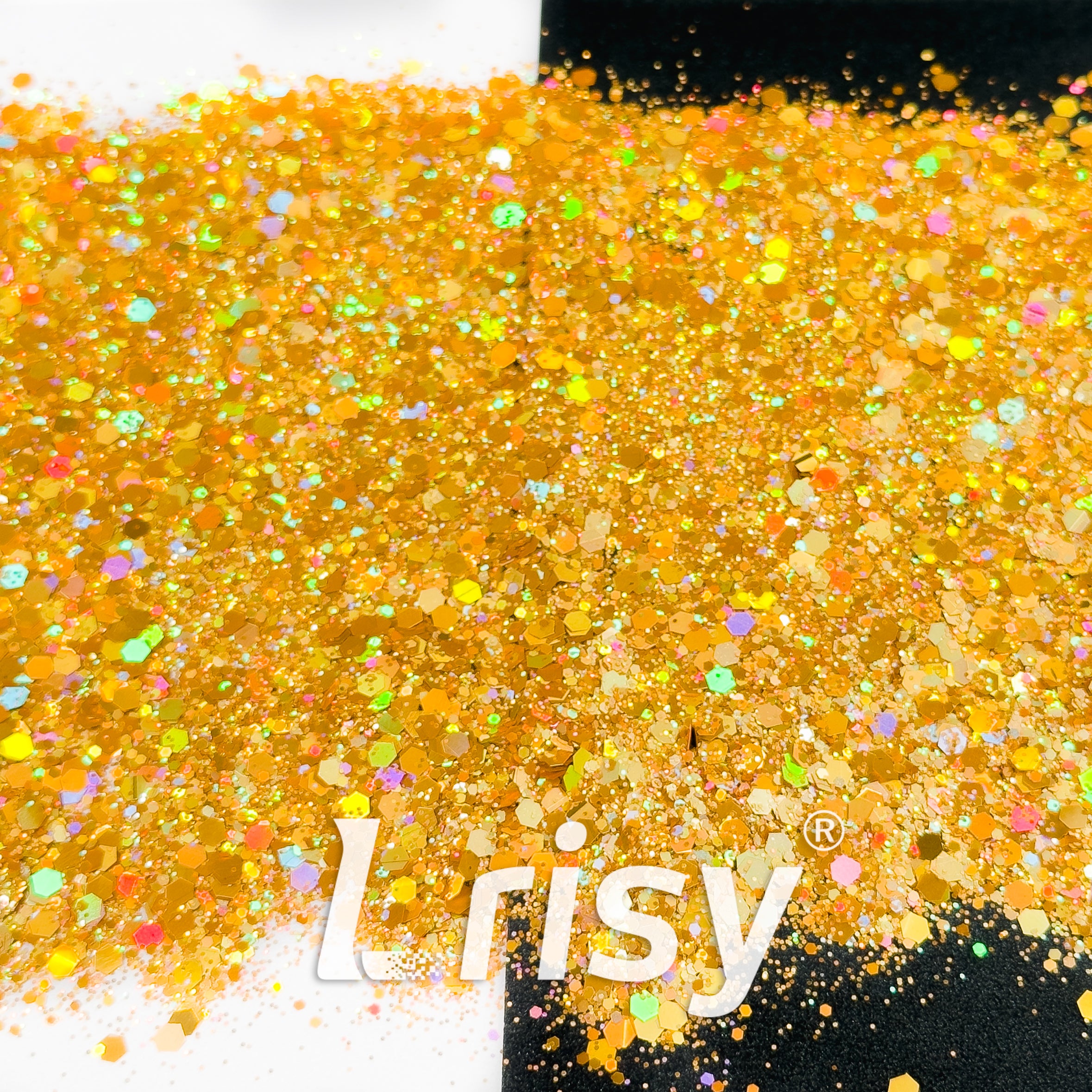 General Mixed Holographic Gold Glitter Hexagon Shaped 1619