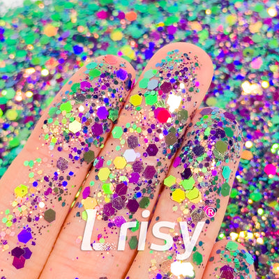 Iridescent Glitter Will Glow Like Rainbows For Nails, Dress – Lrisy