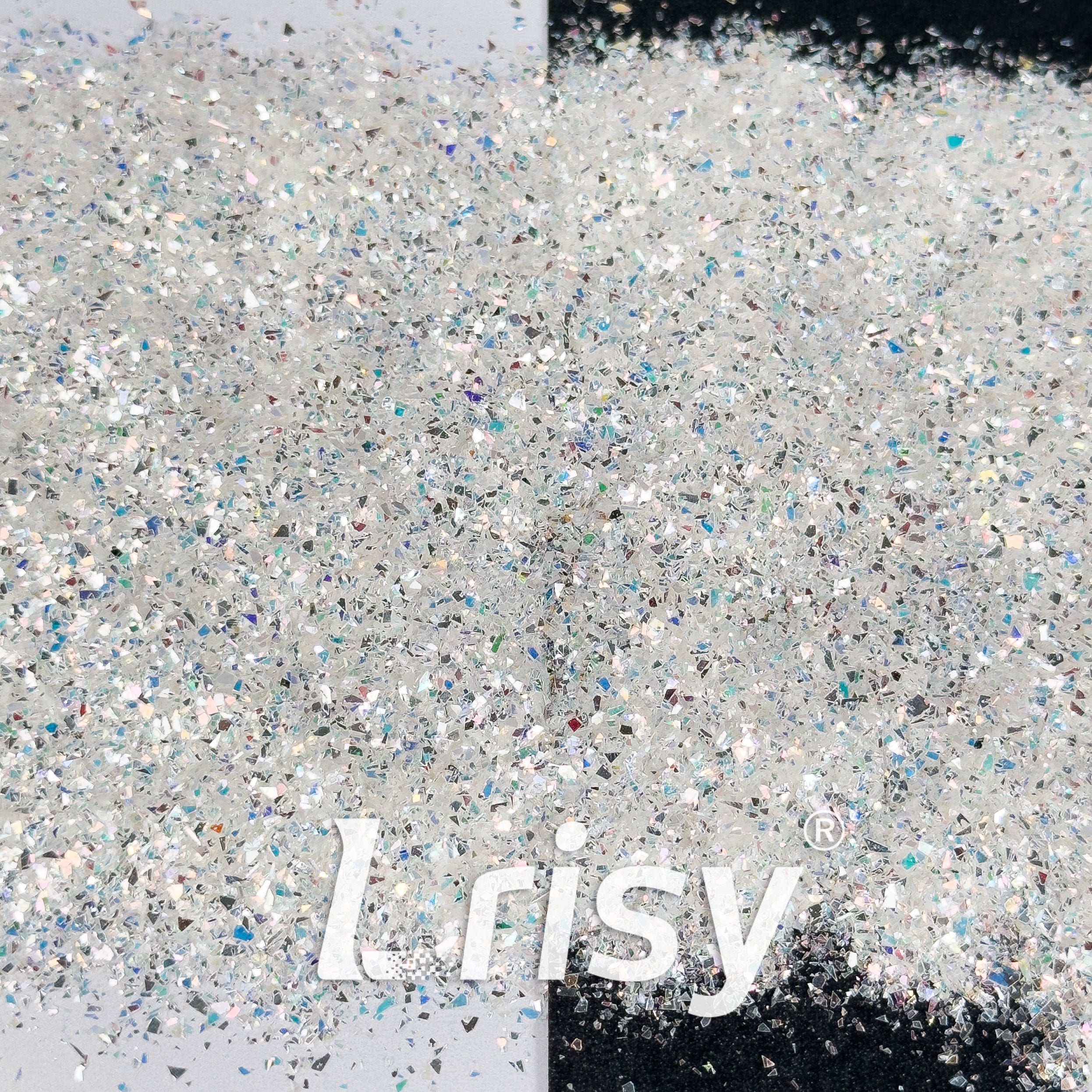 Diamond Mirror Silver Cellophane Glitter (High Brightness) Flakes Shard GSY001 2x2