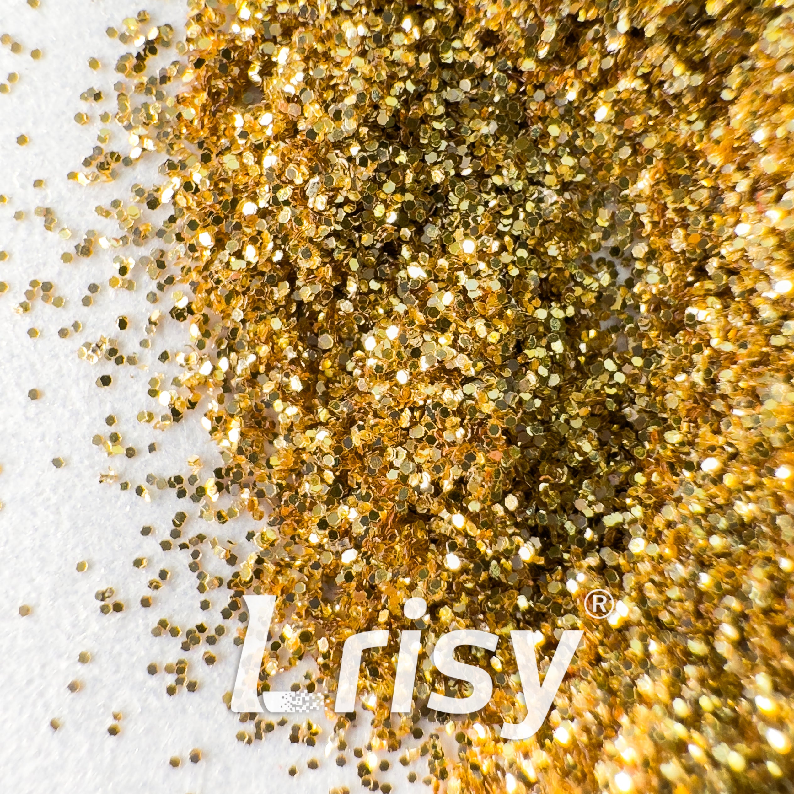 0.2mm Biodegradable Gold Fine Glitter Pure Color AKH206