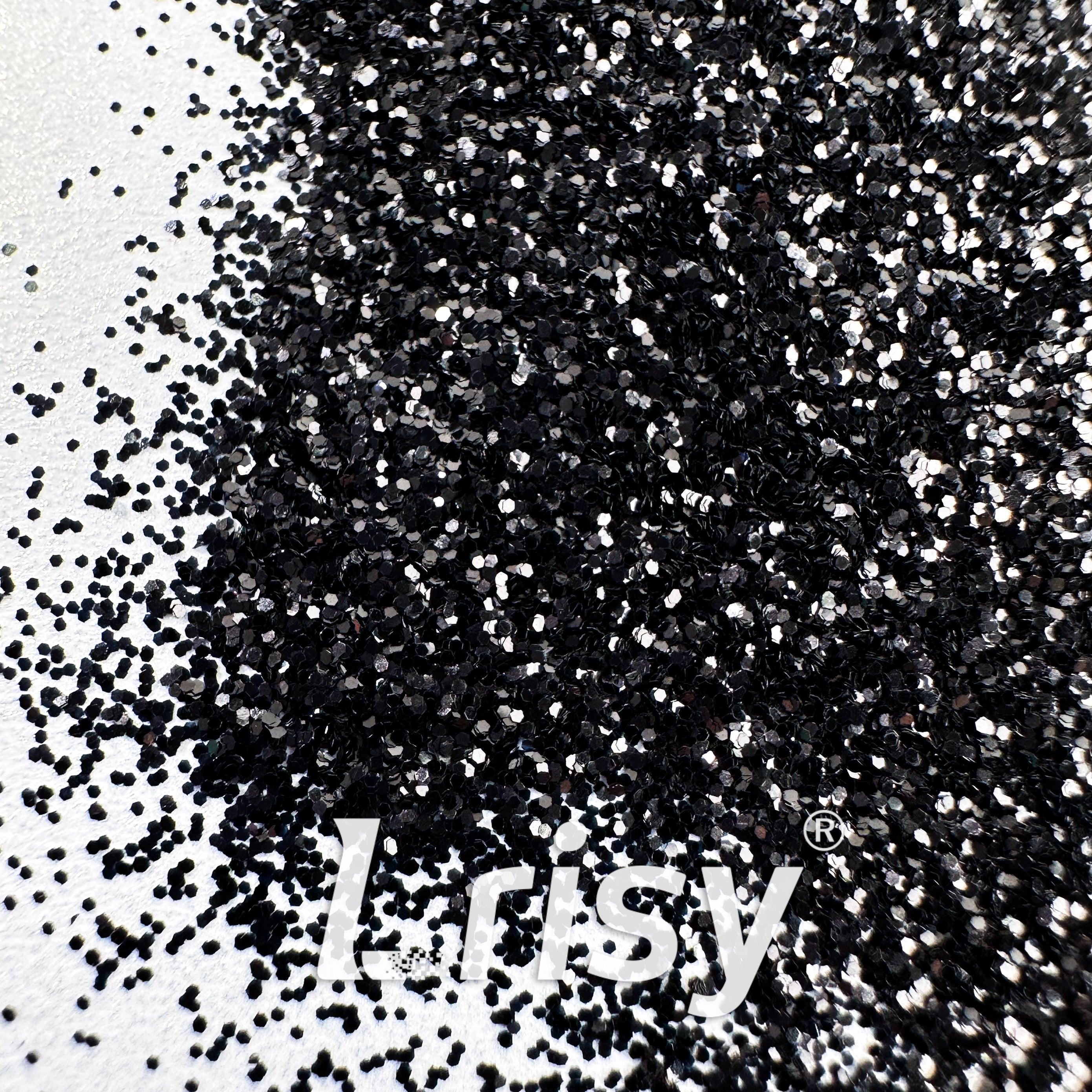 0.2mm Biodegradable Black Pearl Fine Glitter Pure Color AKH1000