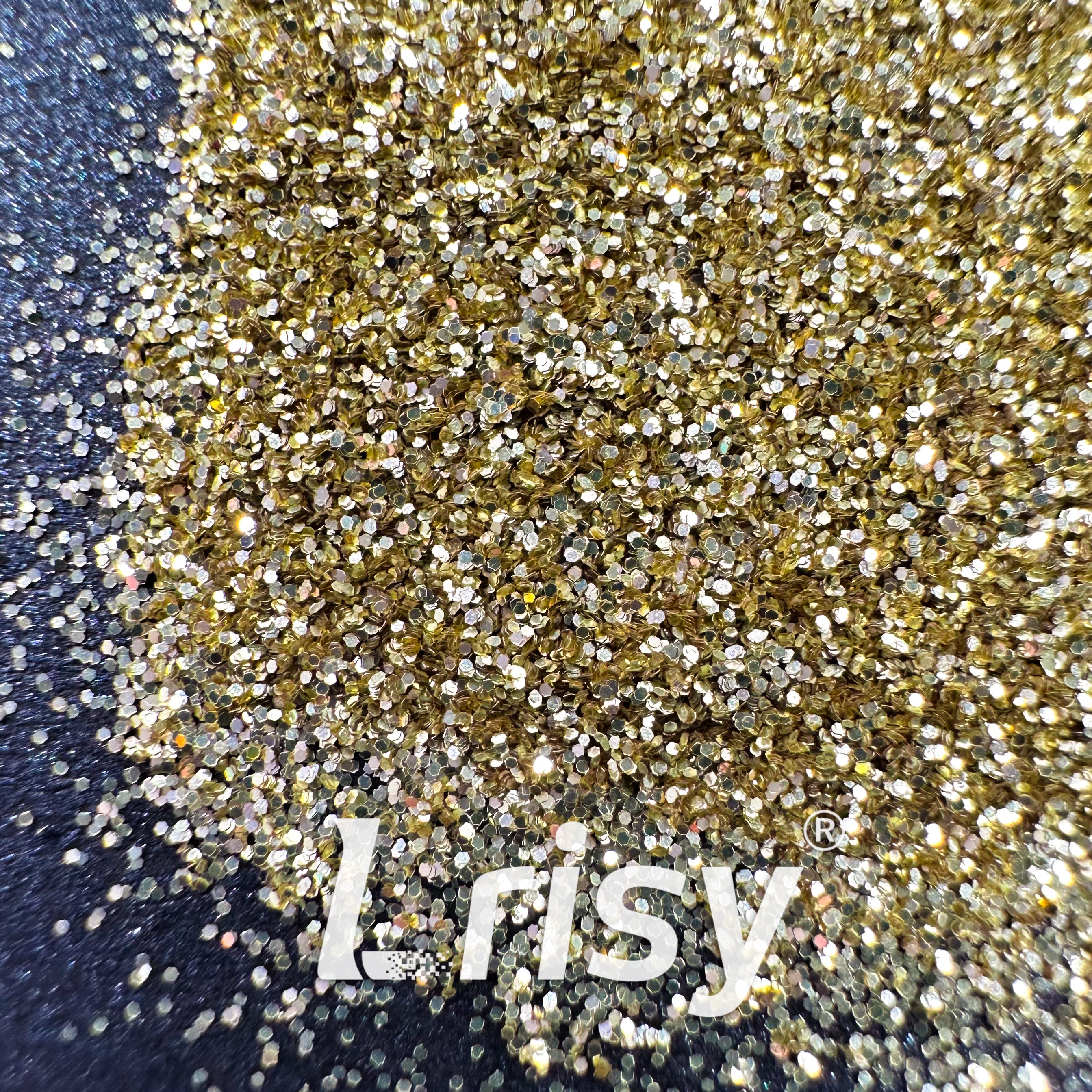 0.2mm Biodegradable Gold Fine Glitter Pure Color AKH212